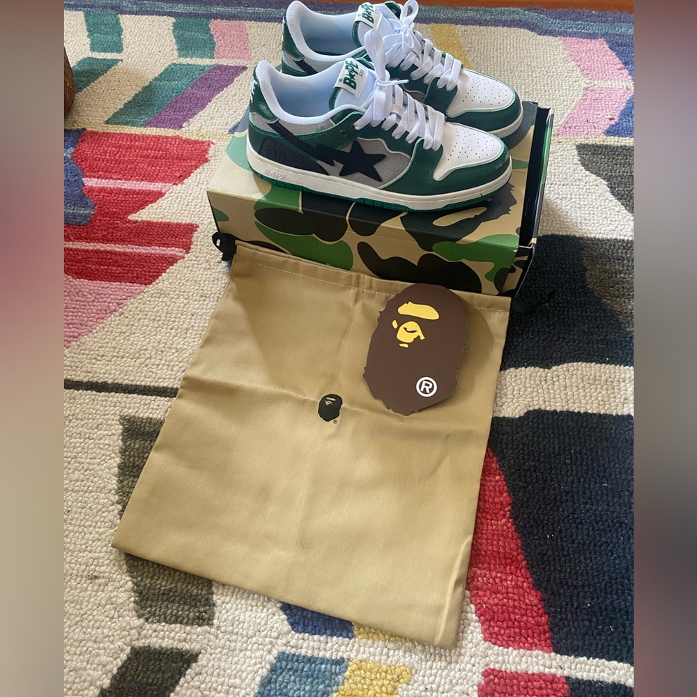 Authentic Green Bape Sk8stas.
